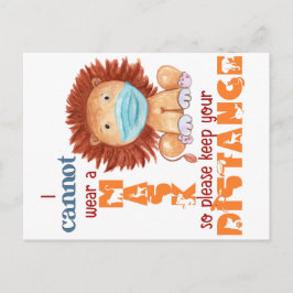 Postal No puedo usar una máscara - León