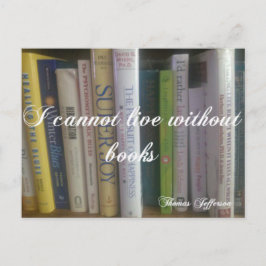 Postal No puedo vivir sin libros