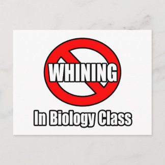 Postal No Quejarse En Clase De Biología