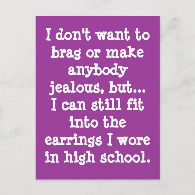 Postal No quiero presumir... (Anverso)