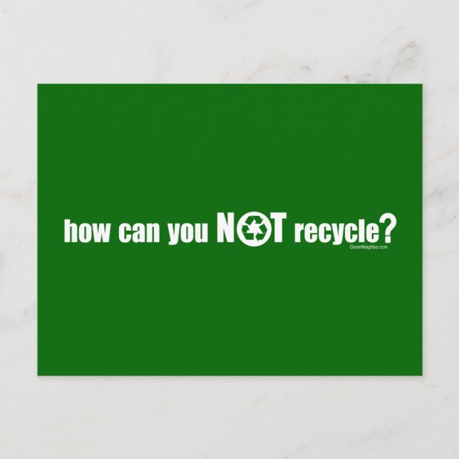 Postal ¿No reciclar? (Anverso)