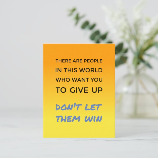 Postal No renuncien a la actitud positiva cita inspirador