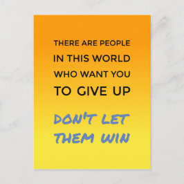 Postal No renuncien a la actitud positiva cita inspirador