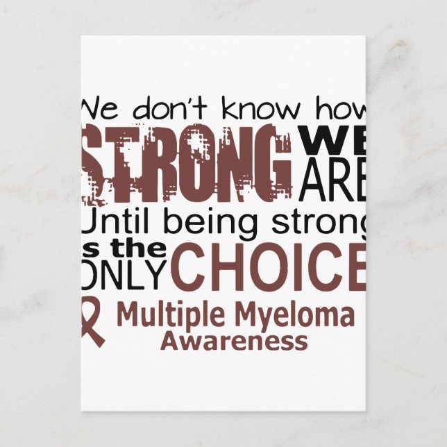 Postal no sabemos cómo somos fuertes hasta ser fuertes (Anverso)