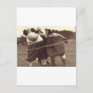 Postal ¡No se acabó hasta que la gorda te golpee!