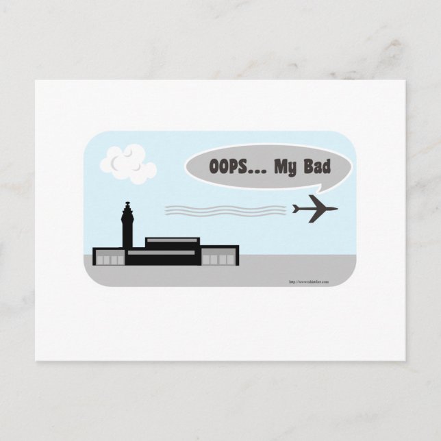 Postal No se pierda el aeropuerto (Anverso)