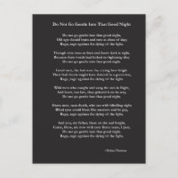 No se vayan suaves poemas de Dylan Thomas