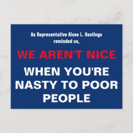 Postal No seas desagradable con los pobres