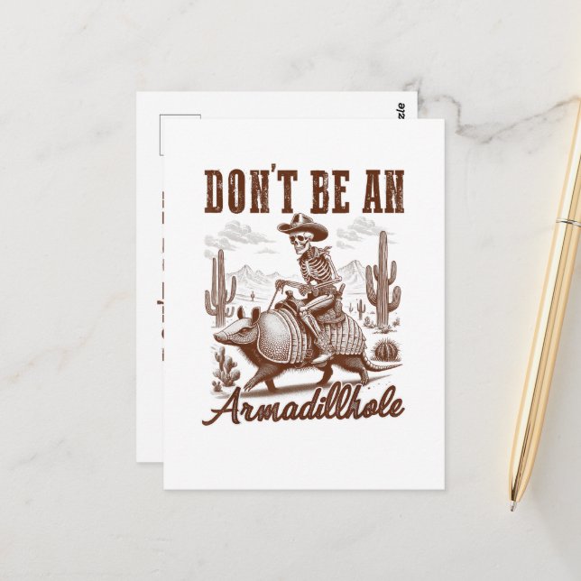 Postal No seas un Armadillhole (Anverso/Reverso In Situ)