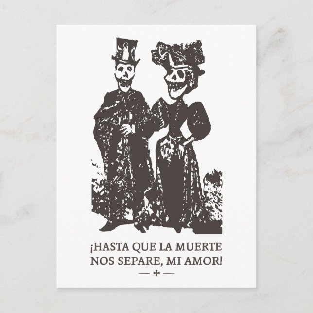 POSTAL NO. SEPARE DEL LA MUERTE DE HASTA QUE HASTA LA (Anverso)