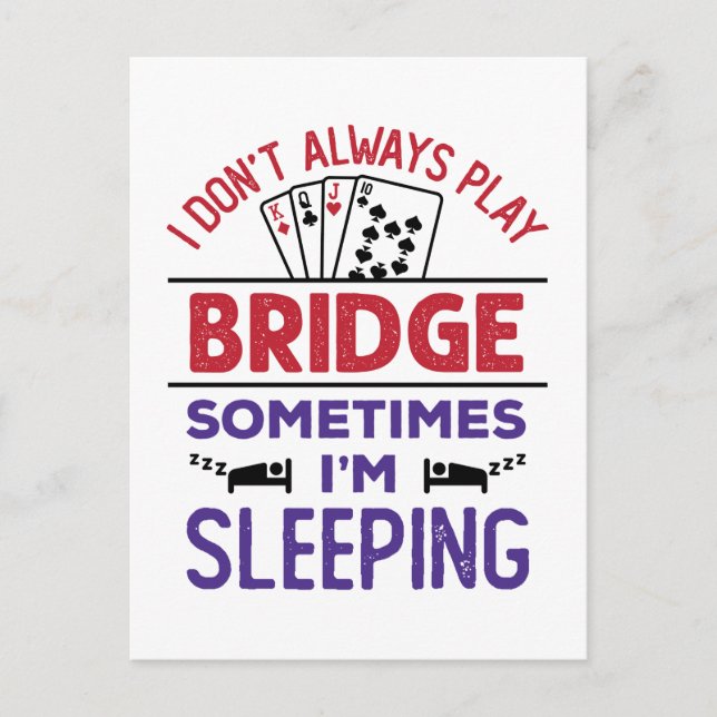 Postal No siempre toco el puente a veces duermo (Anverso)