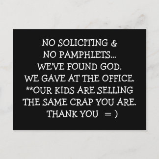 Postal no solicitar