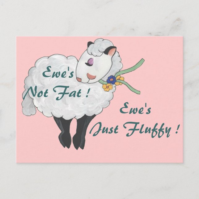 Postal No somos Gordos, ¡estamos Fluffy! (Anverso)