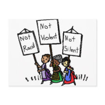 ¡No somos racistas, violentos ni silenciosos!