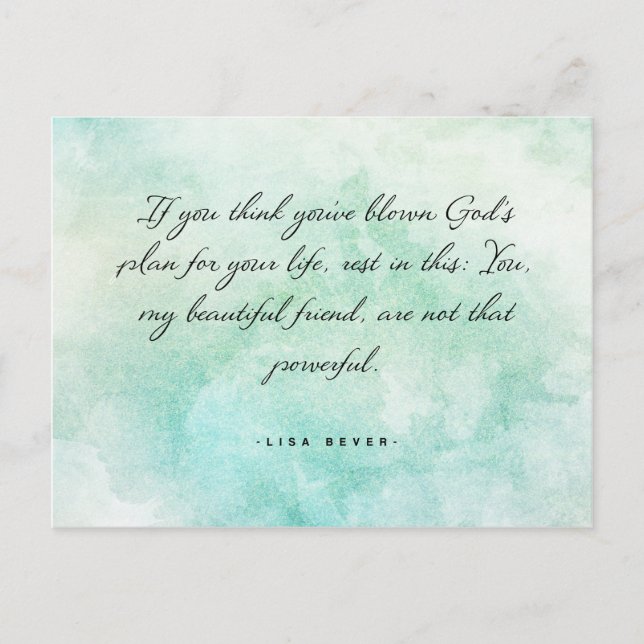 Postal No somos tan poderosos (Anverso)