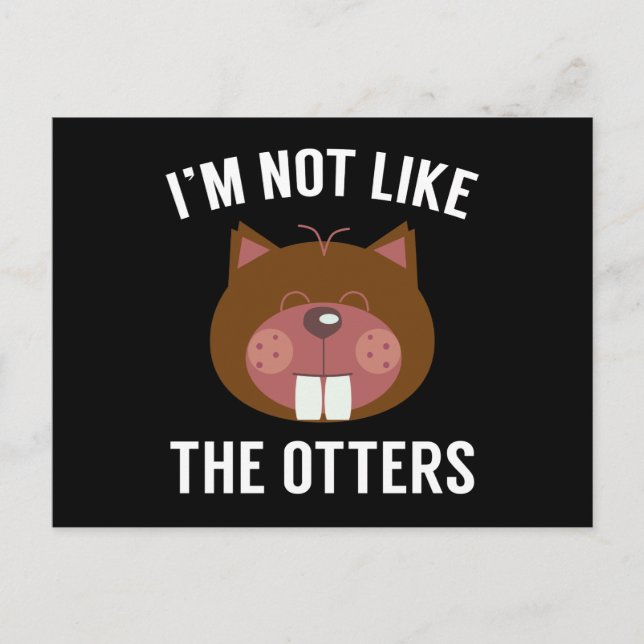 Postal No soy como las nutrias (Anverso)