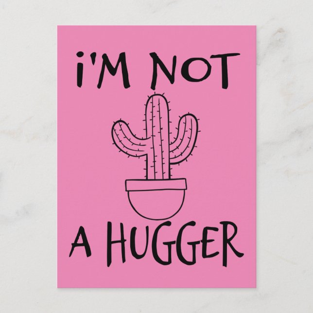 Postal No soy un Cactus gracioso (Anverso)