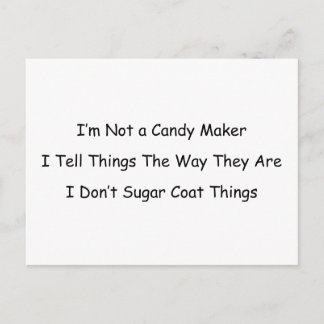 Postal No soy un creador de dulces