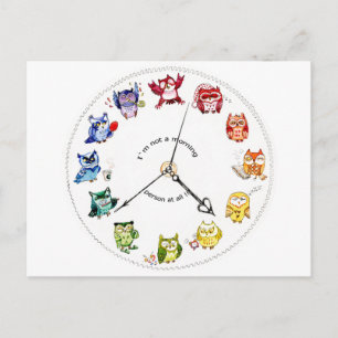 Postal No soy una persona matutina