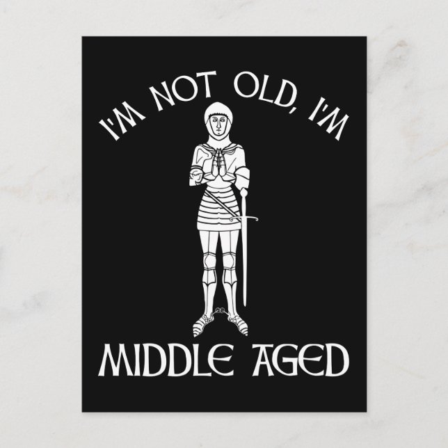 Postal No soy viejo - tengo edad media (Anverso)