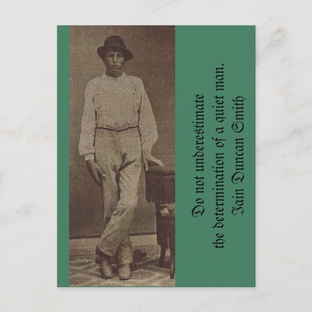 Postal No subestimar la determinación (Anverso)