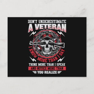 Postal No subestimen a veterano - Estados Unidos