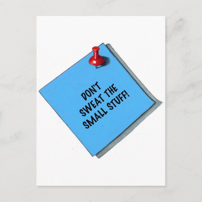 POSTAL NO SUETE PEQUEÑAS COSAS MEMORIAS (Anverso)