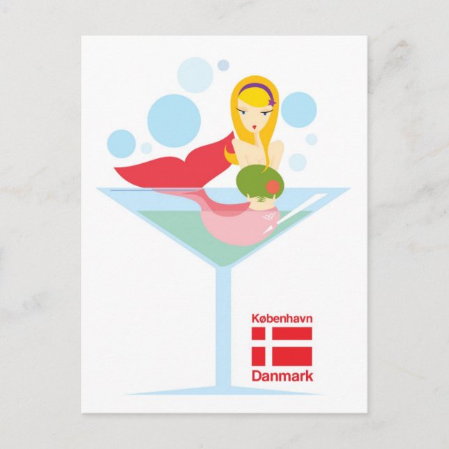 Postal no tan pequeña sirena (Anverso)