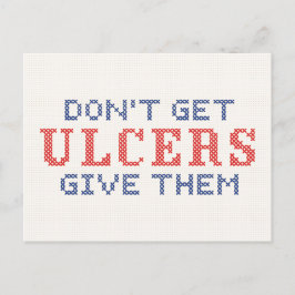 Postal No te metas ulcerosas