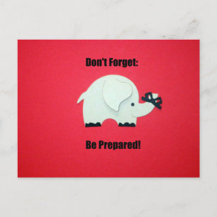 Postal No te olvides: ¡Prepárate!