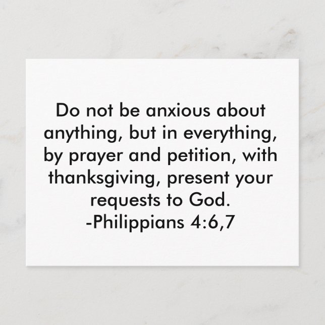 Postal No te preocupes por nada, pero en todo... (Anverso)