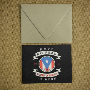 Postal No Tengan Miedo De Que El Puertorriqueño Esté Aquí
