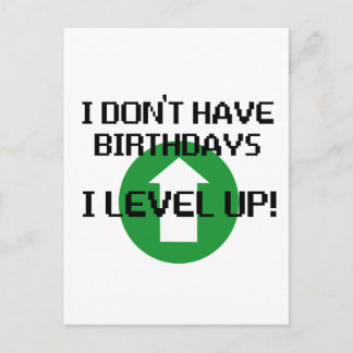 Postal No tengo cumpleaños...