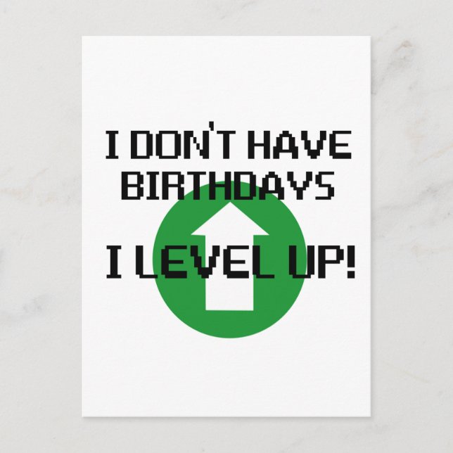 Postal No tengo cumpleaños... (Anverso)