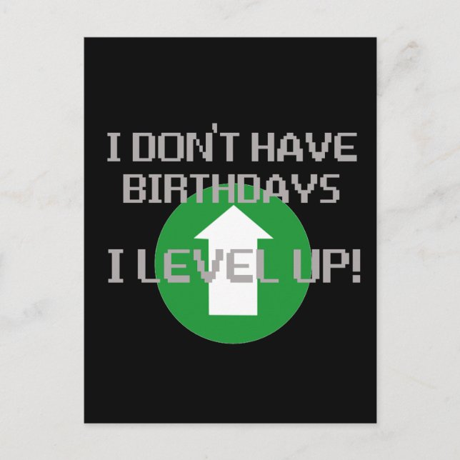 Postal No tengo cumpleaños... (Anverso)