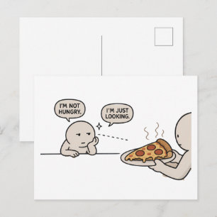 Postal No Tengo Hambre, Solo Estoy Mirando Funny Pizza M