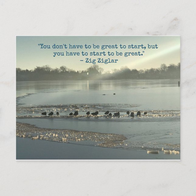 Postal No tienes que ser grande (Anverso)