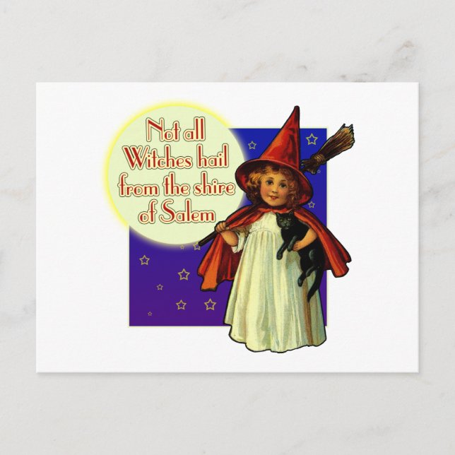 Postal No todas las brujas... (Anverso)