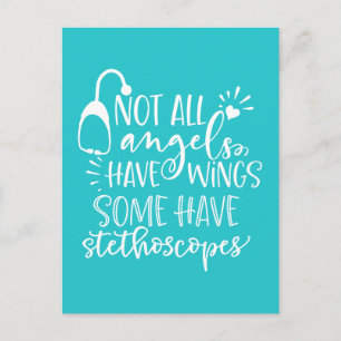 Postal No todos los ángeles tienen alas, algunos tienen e