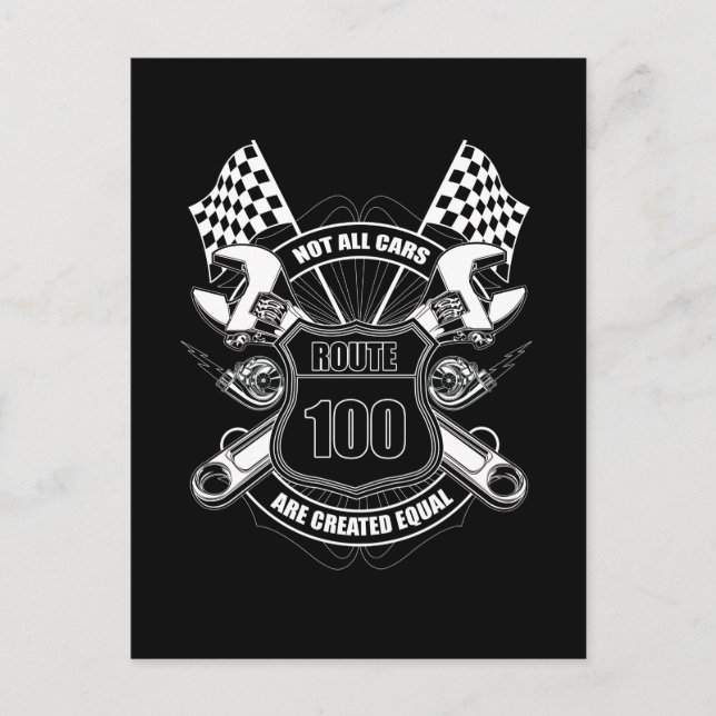 Postal No todos los autos son creados iguales (Anverso)