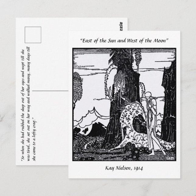 Postal No todos los que deambulan están perdidos, Kay Nie (Anverso / Reverso)