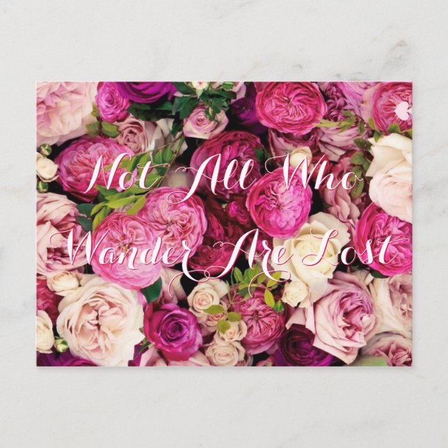 Postal No todos los que vagan (Anverso)