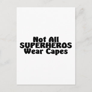 Postal No todos los SUPERHEROS usan mayúsculas