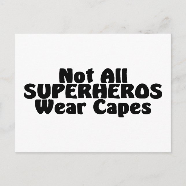 Postal No todos los SUPERHEROS usan mayúsculas (Anverso)