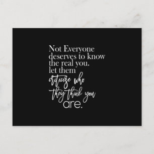 Postal no todos merecen saber lo real