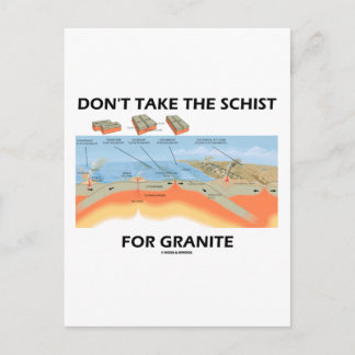 Postal No tome la cesta por el granito (Humor geológico)