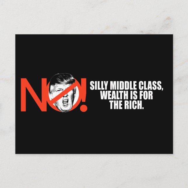Postal No Trump - la riqueza es para los ricos - .png (Anverso)