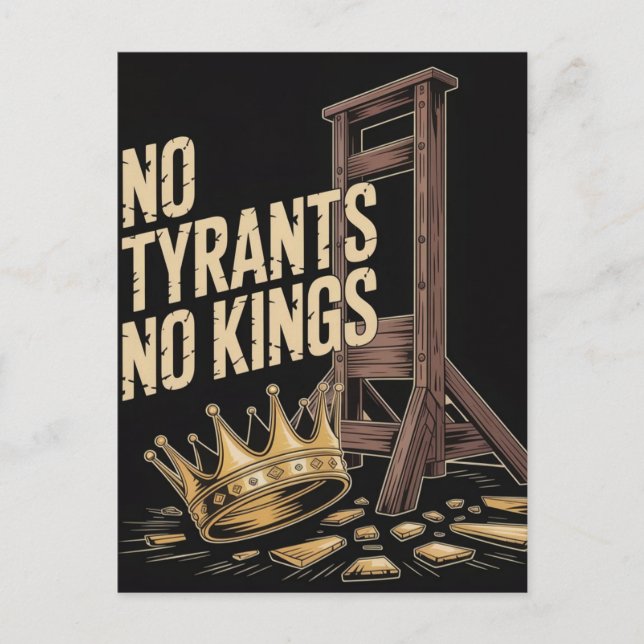 Postal No Tyrants No Kings (Anverso)