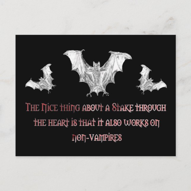 Postal No vampiros (Anverso)