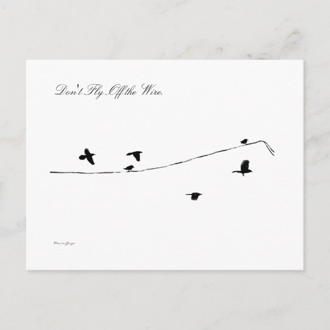 Postal No vueles por el cable (Anverso)